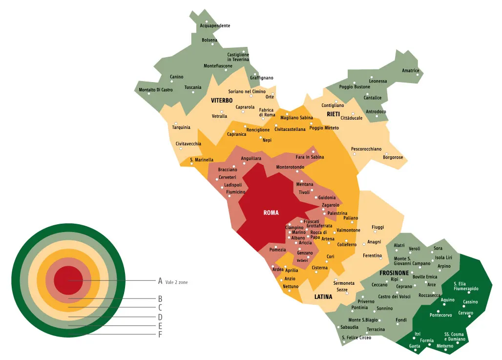 L’integrazione tariffaria e zone metrobus della Regione Lazio